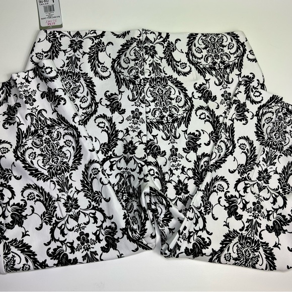 Peter Nygard Slims Capri Pants Luxe Ponte Knit Paisley Floral size L NWT - Picture 6 of 6